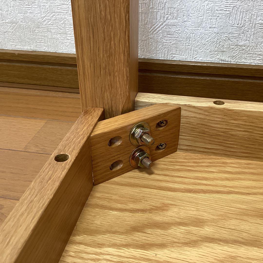 無印良品　ダイニングテーブル　オーク無垢材 80cm