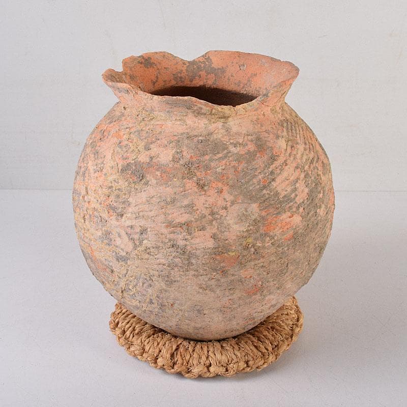 タイ古陶磁　バンチェン土器　アンダーソン土器　壷　台付き　C R8688H