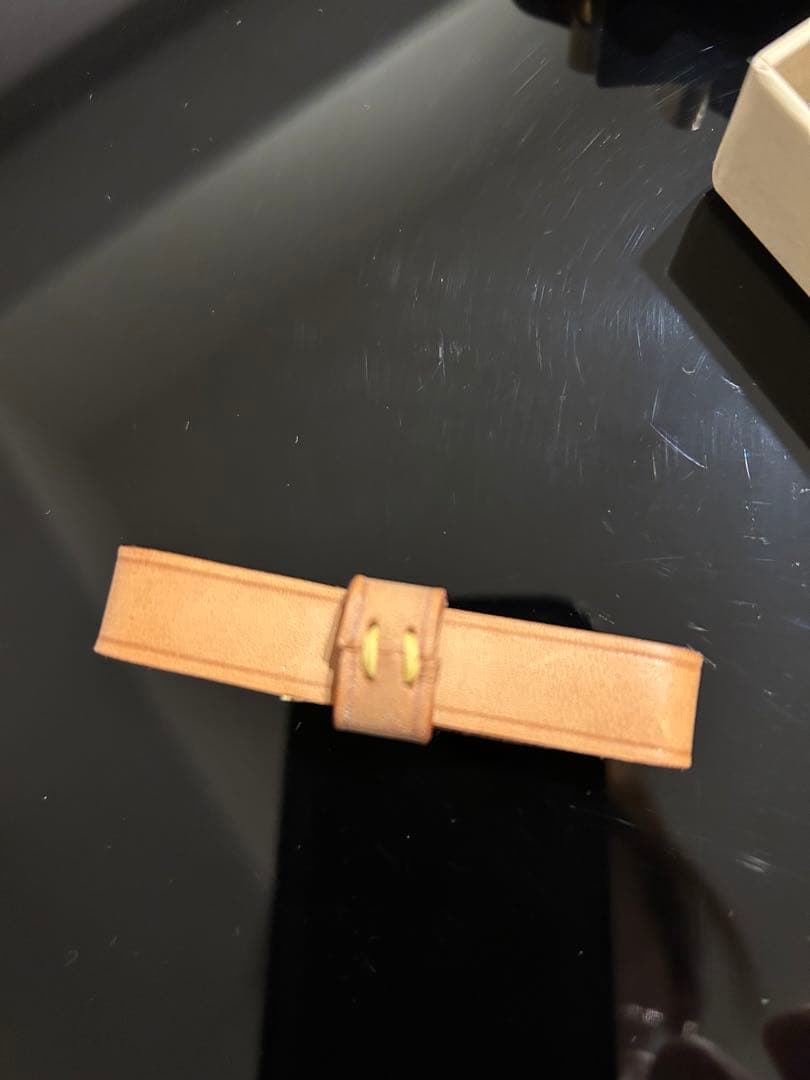 ルイヴィトン　ドッグカラー　首輪　ヌメ革リボン　小型犬　ペット首輪　未使用品