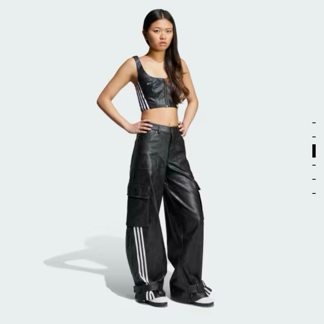 Adilenium シーズン 3 ビンテージ フェイクレザーパンツ