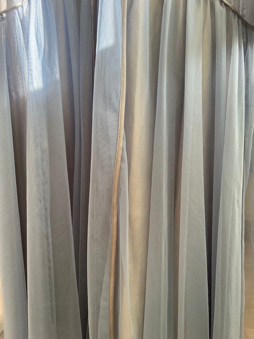 チュールパイピングAラインドレス　マタニティ