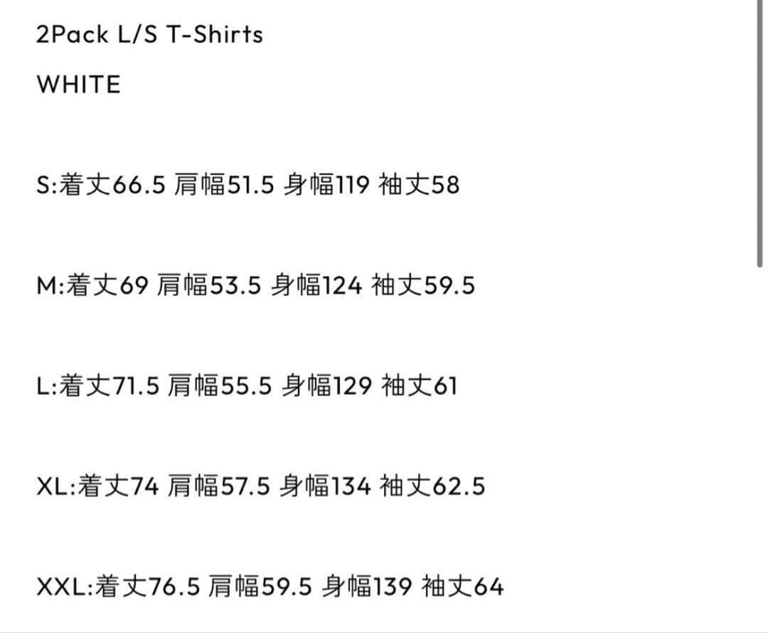 トップス ENNOY 2Pack L/S T-Shirts (WHITE) 24ss