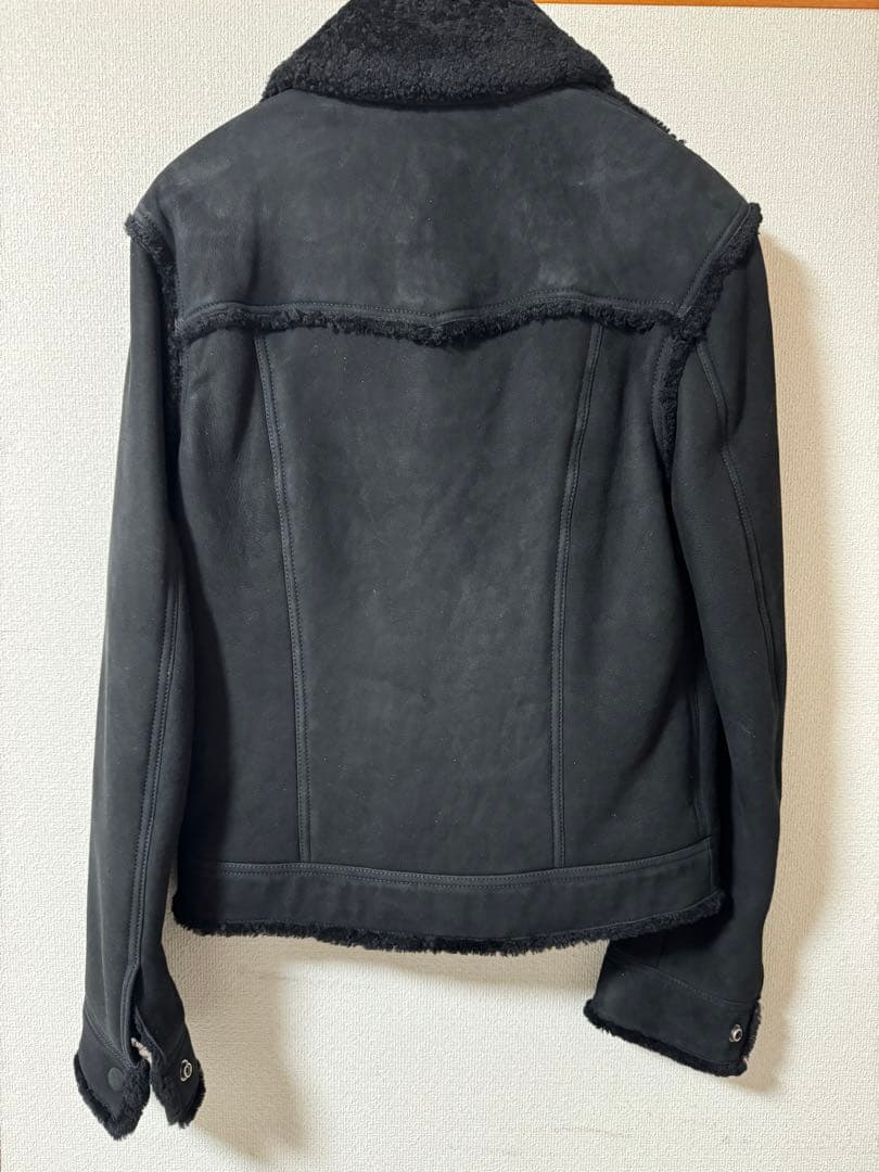 【極美品】SAINT LAURENT シープスキンジャケット 黒