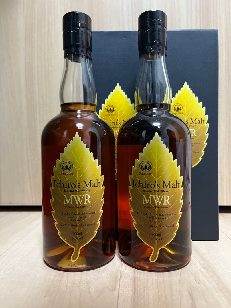 イチローズモルト　ミズナラウッドリザーブ 箱有　2本　未開封