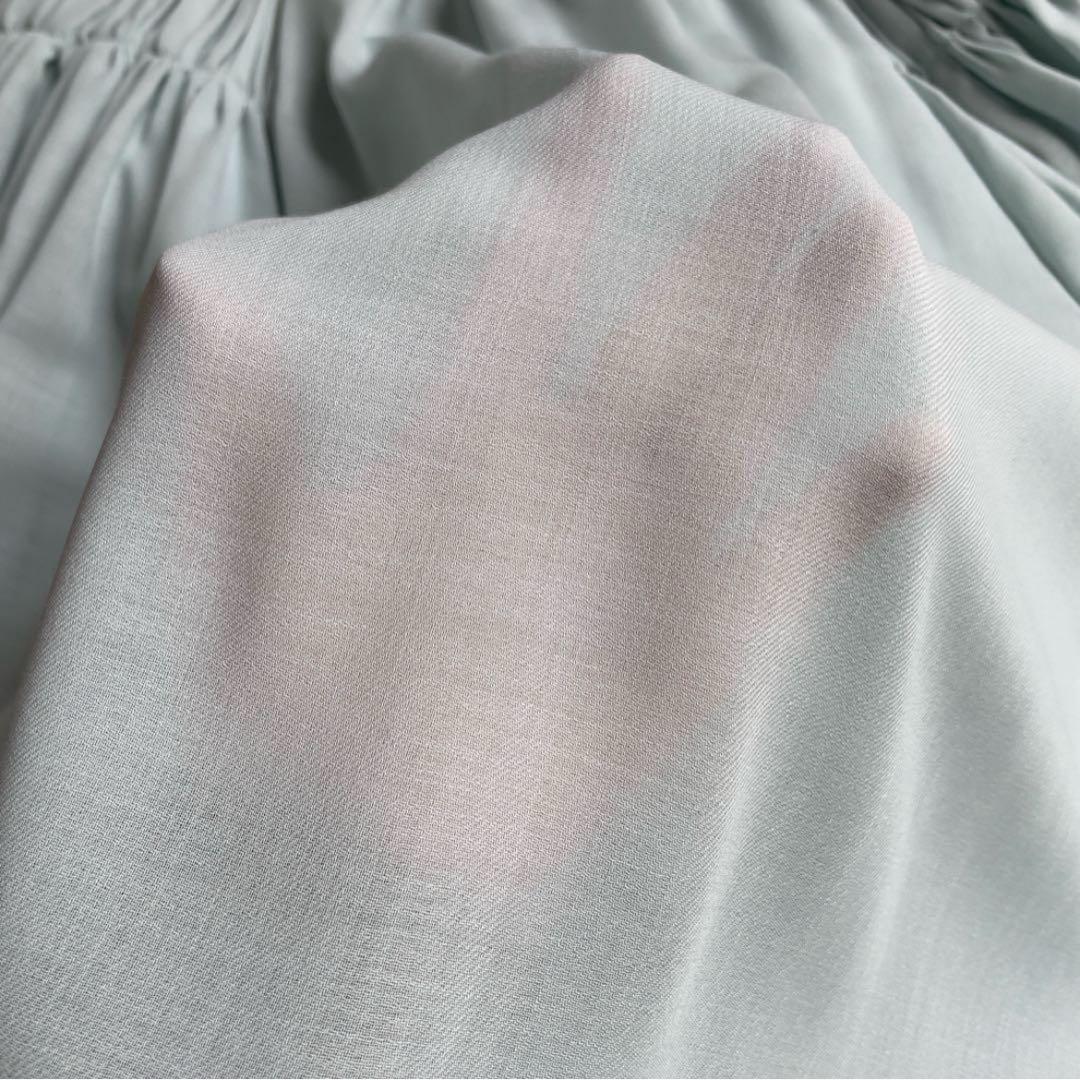 【現行！美品】フォクシー フレアスカート シフォン ミント サイズL