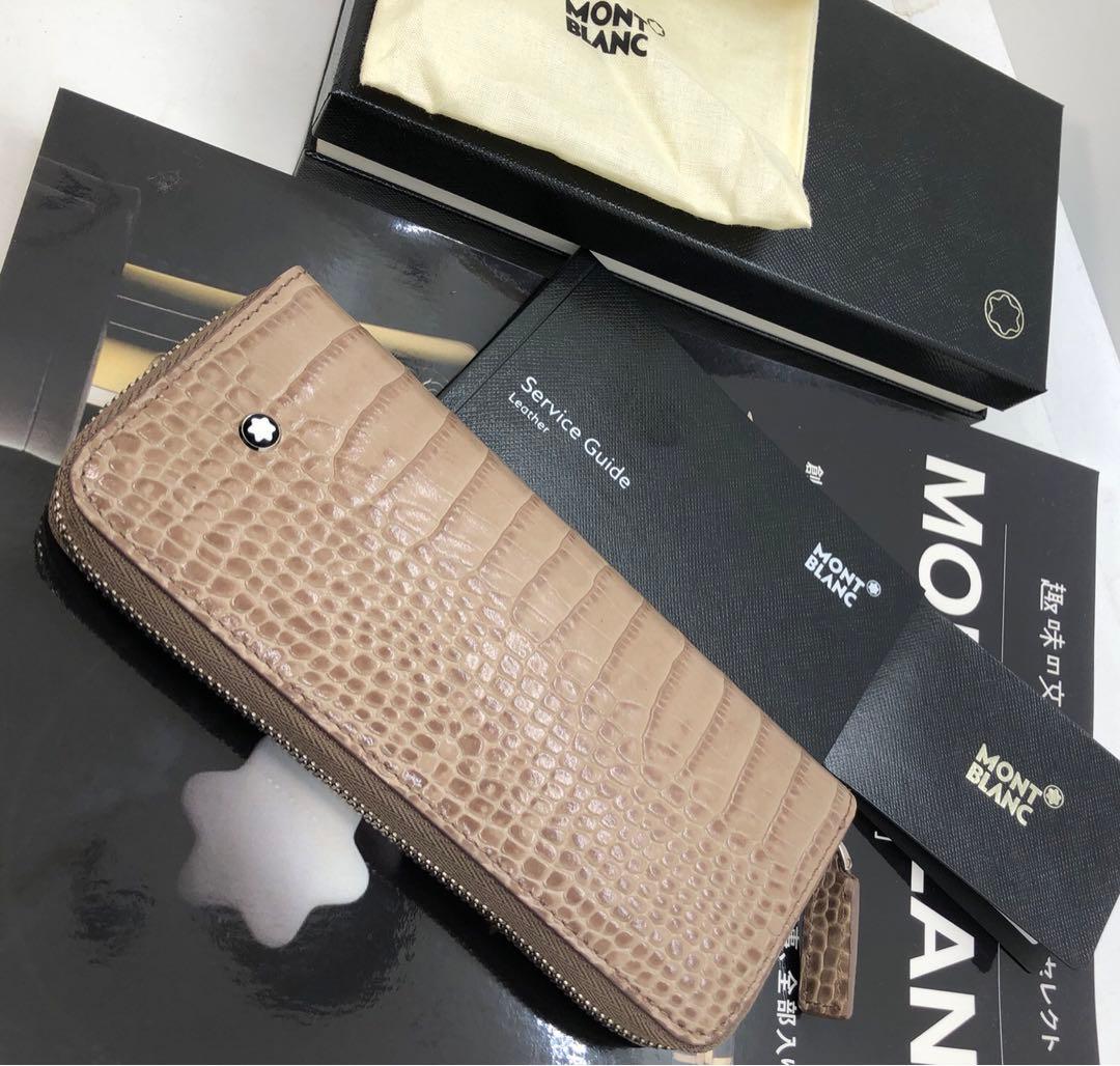 モンブラン　★完売極上最高逸品！アリゲーターデザイン・マイスター本革製ペンポーチ