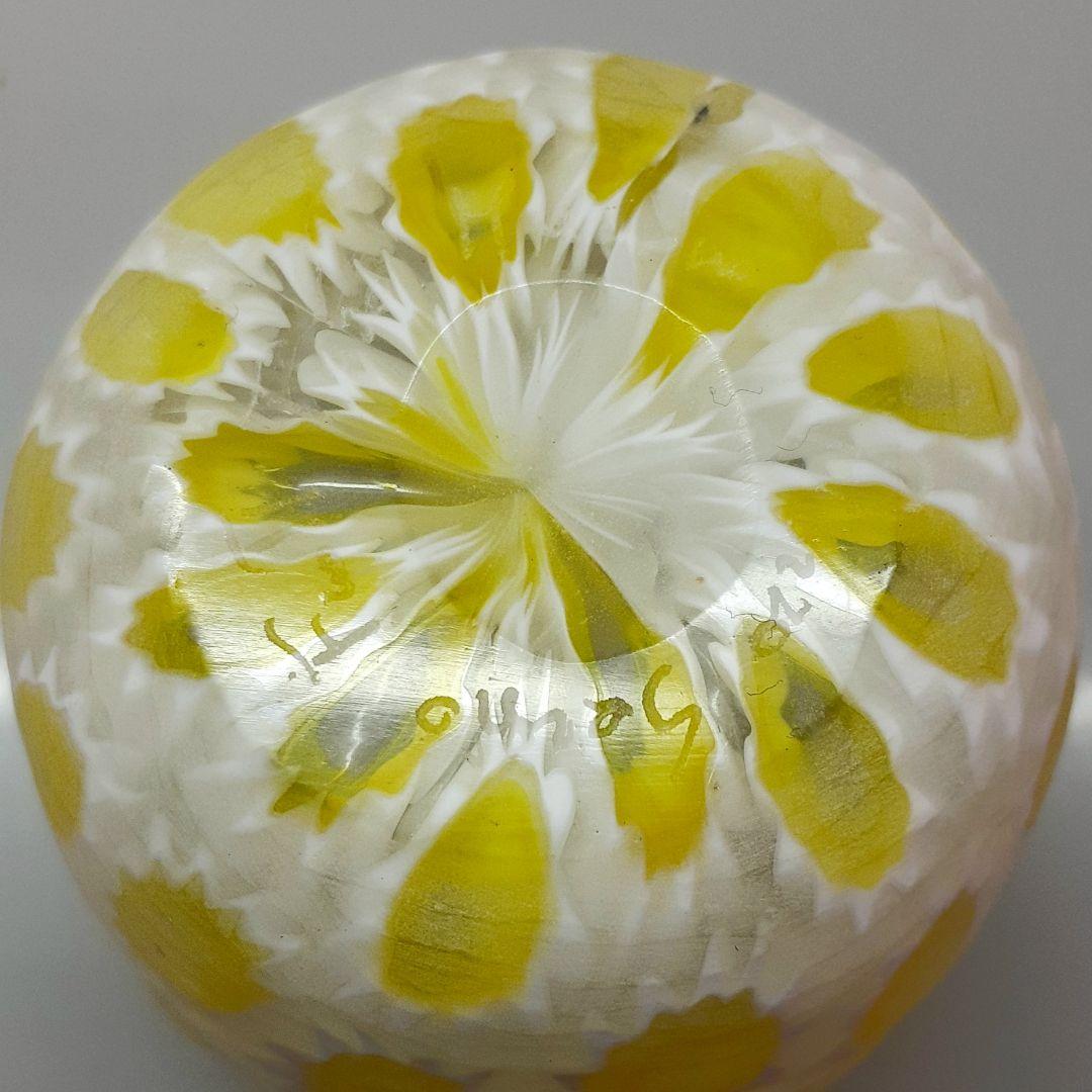 MURANO GLASS ムラノ ミルフィオリ イエロー グラス ヴェネチア