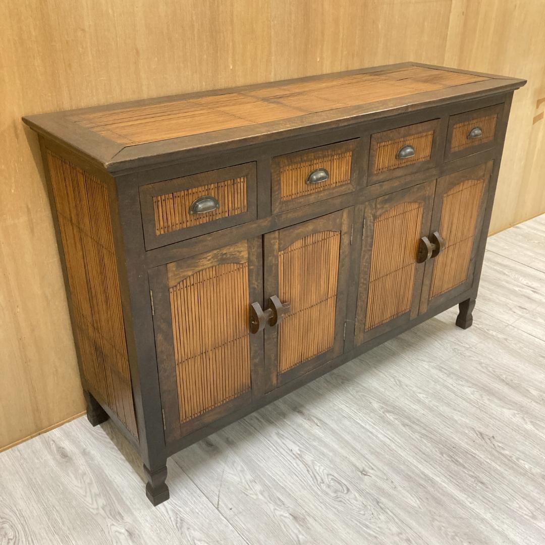 まゆみ　アジアン　バンブー　サイドボード　キャビネット