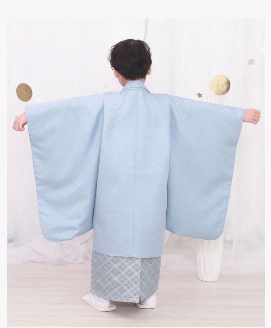 KYOETSU 七五三 5歳 男の子 着物 セット ブルー