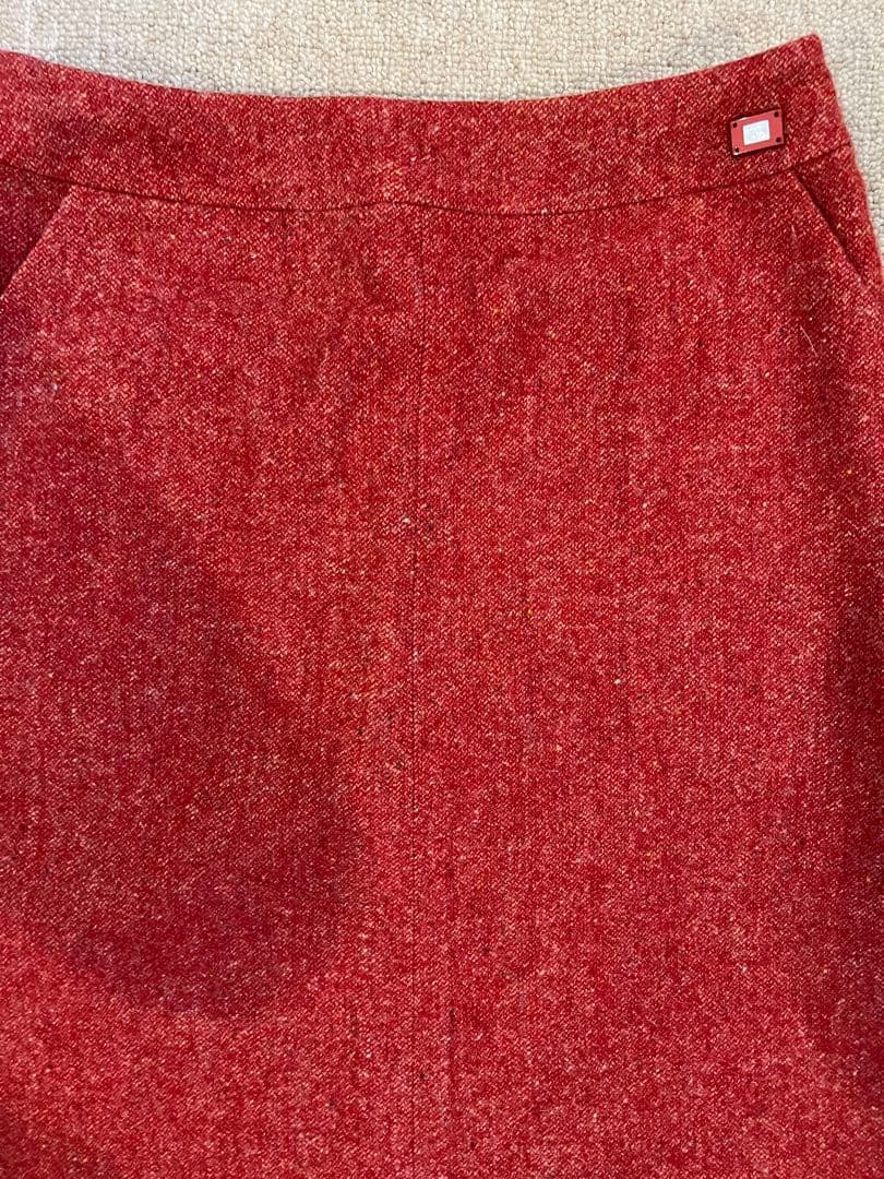 CHANEL シャネル　スカート　レッド