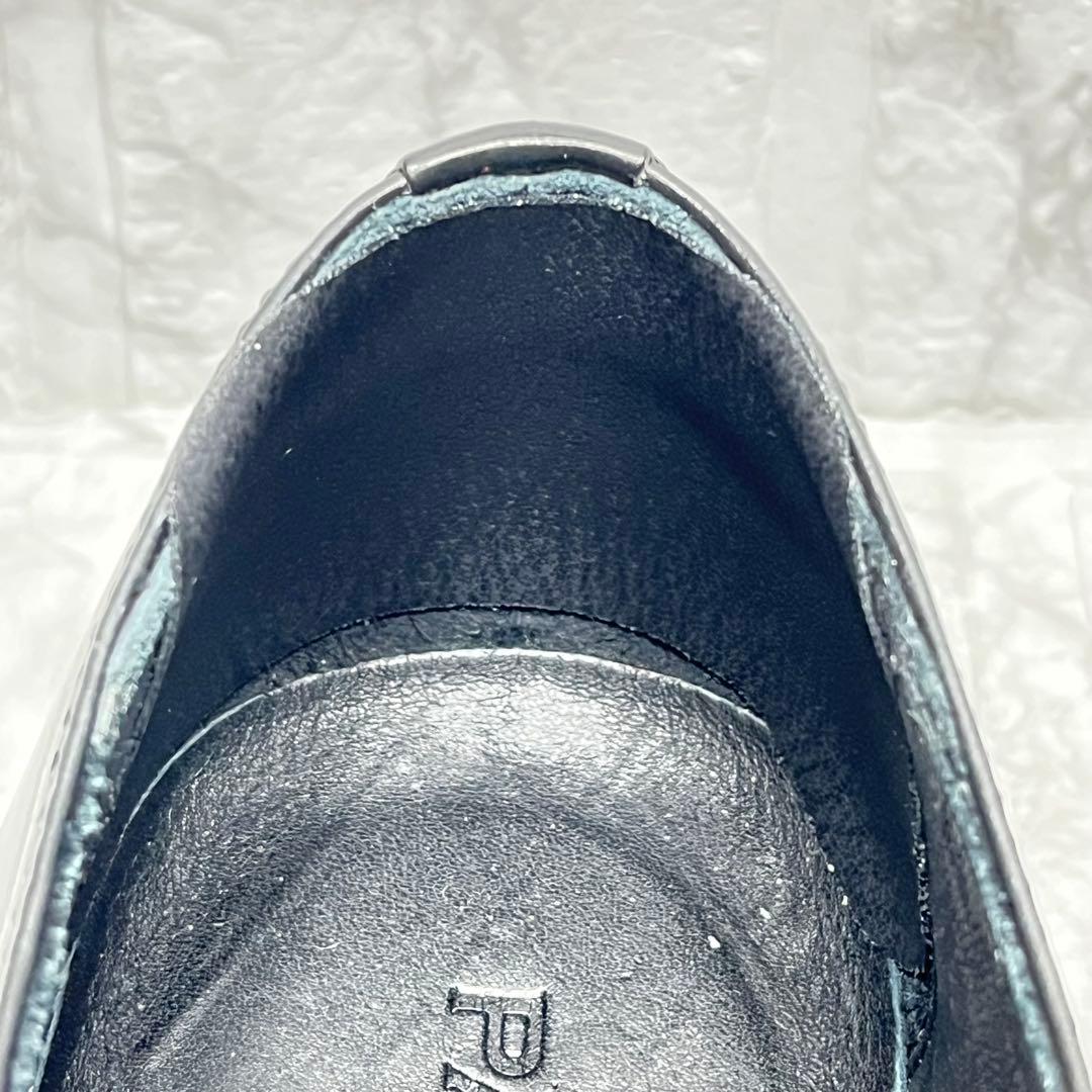 【美品】PADRONE ダービーシューズ　プレーントゥ　ブラック　本革　26.5