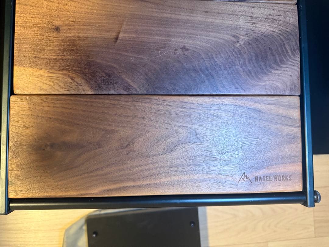 ［中古］RATE WORKS アウトドアテーブル ダークブラウン［格安］