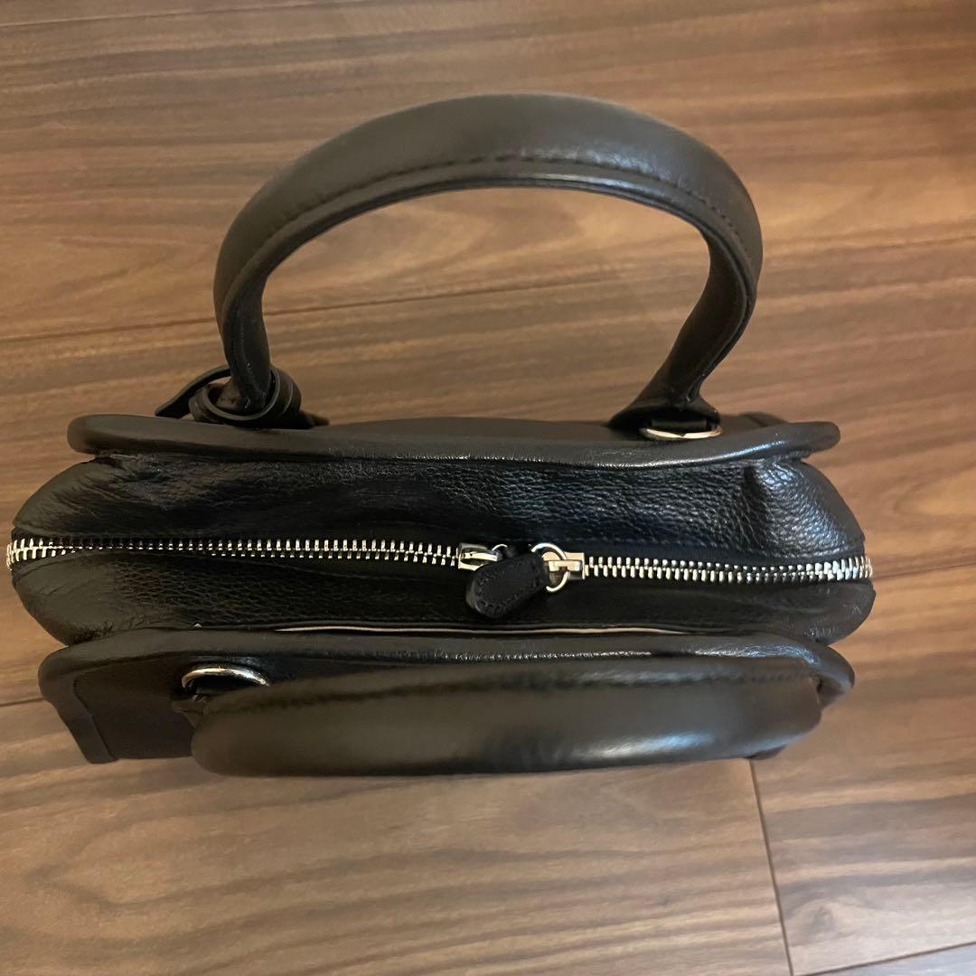 Whim Gazette Hoaw. ミニボストンバッグ　ブラック