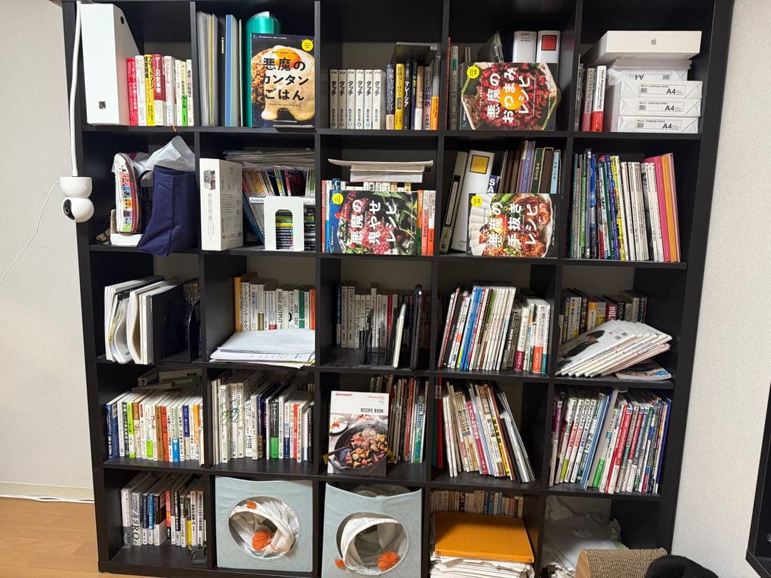 【府中直接引取限定】 IKEA KALLAX ブラックブラウン 182x182