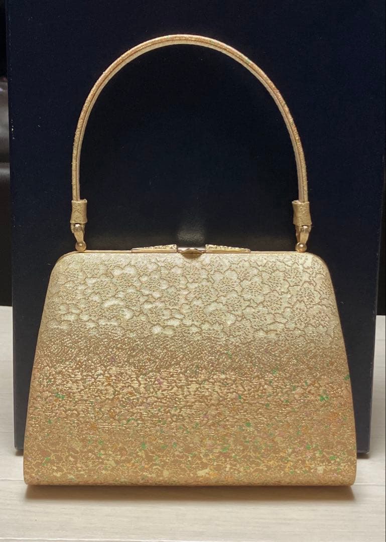 東京芝山　草履バッグセット　箔散らし　ゴールド