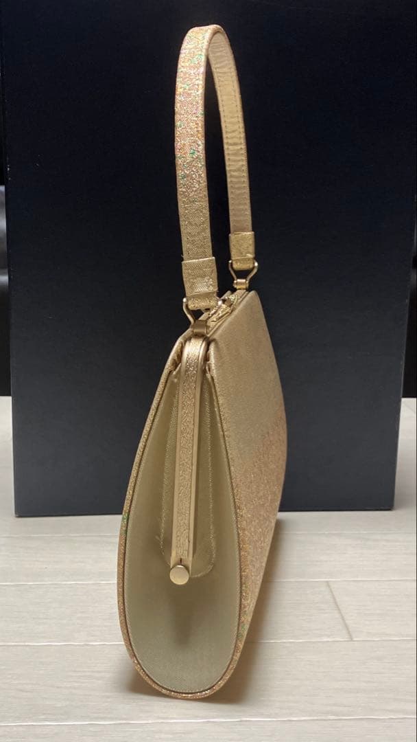 東京芝山　草履バッグセット　箔散らし　ゴールド