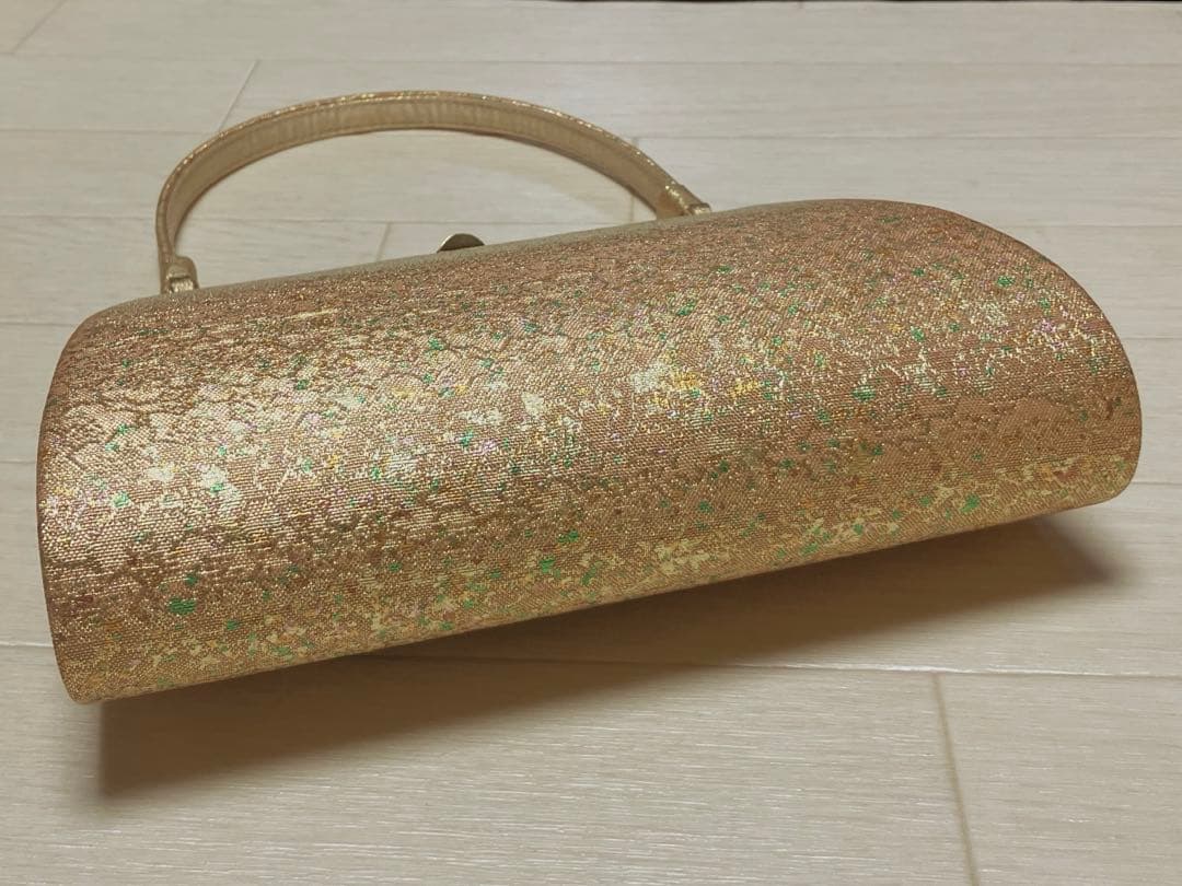 東京芝山　草履バッグセット　箔散らし　ゴールド