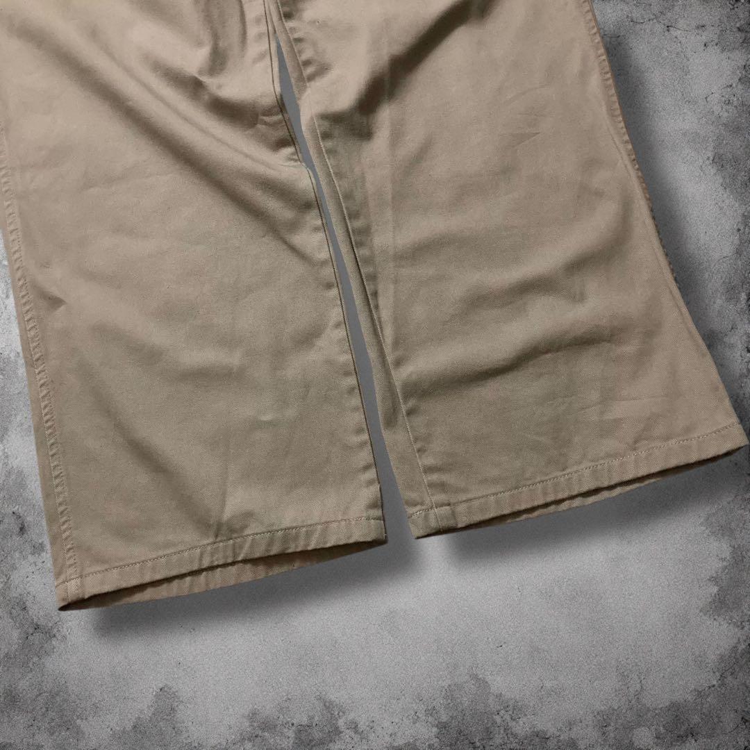 90s USA製 RalphLauren ワイド ツータック チノパン ポロチノ