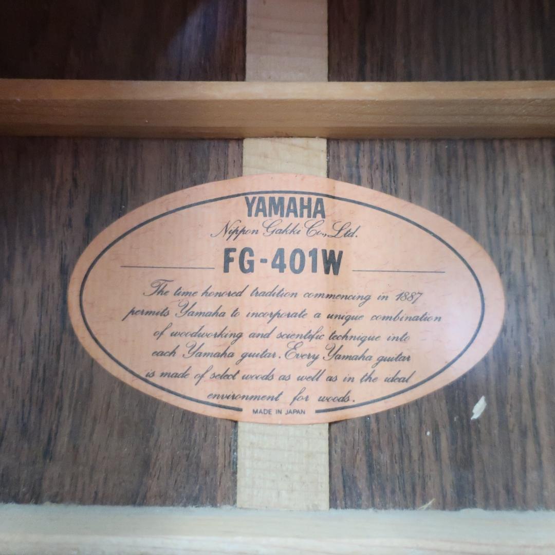 YAMAHA FG-401W アコースティックギター ヤマハ純正ハードケース付
