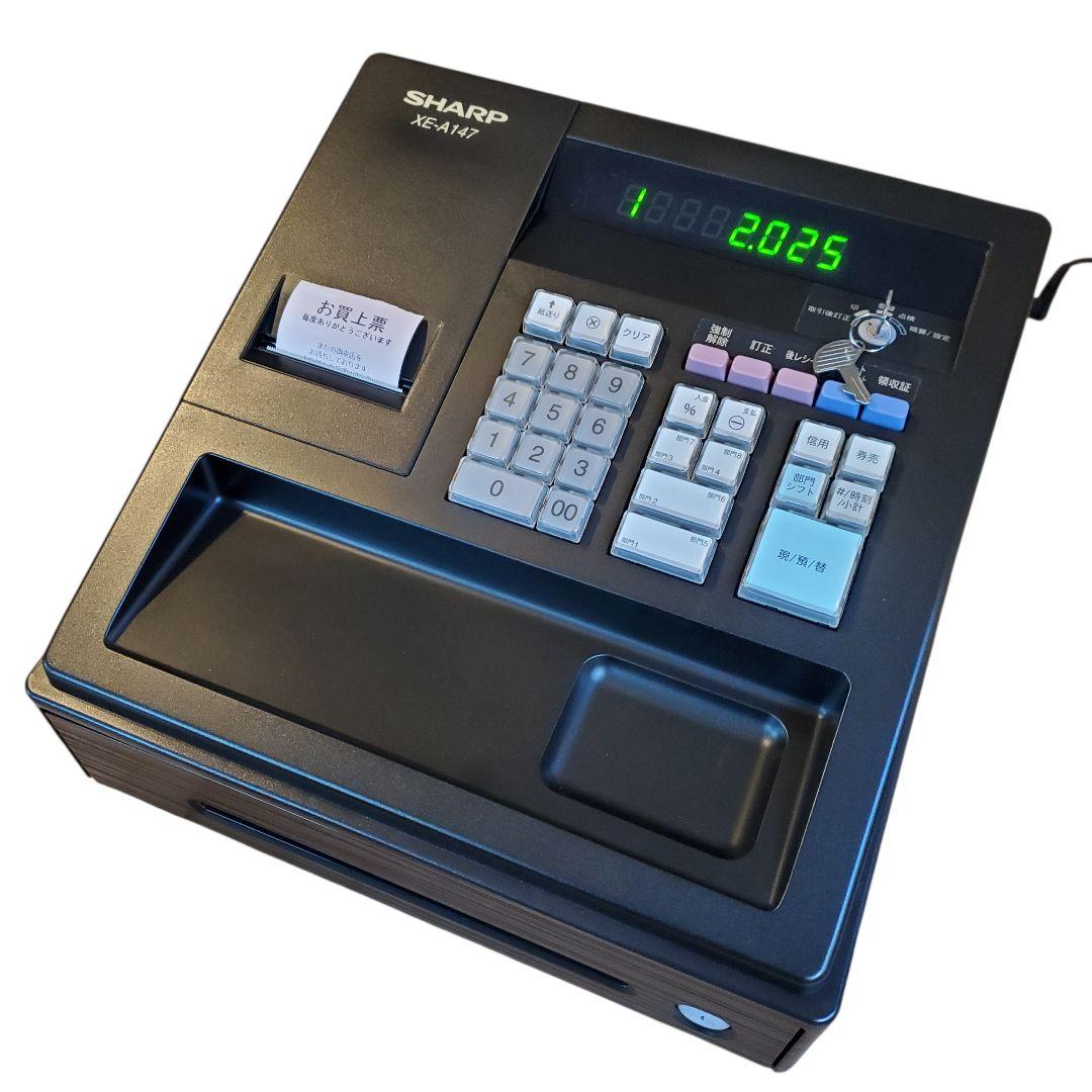 【極美品】SHARP レジスター XE-A147 ブラック