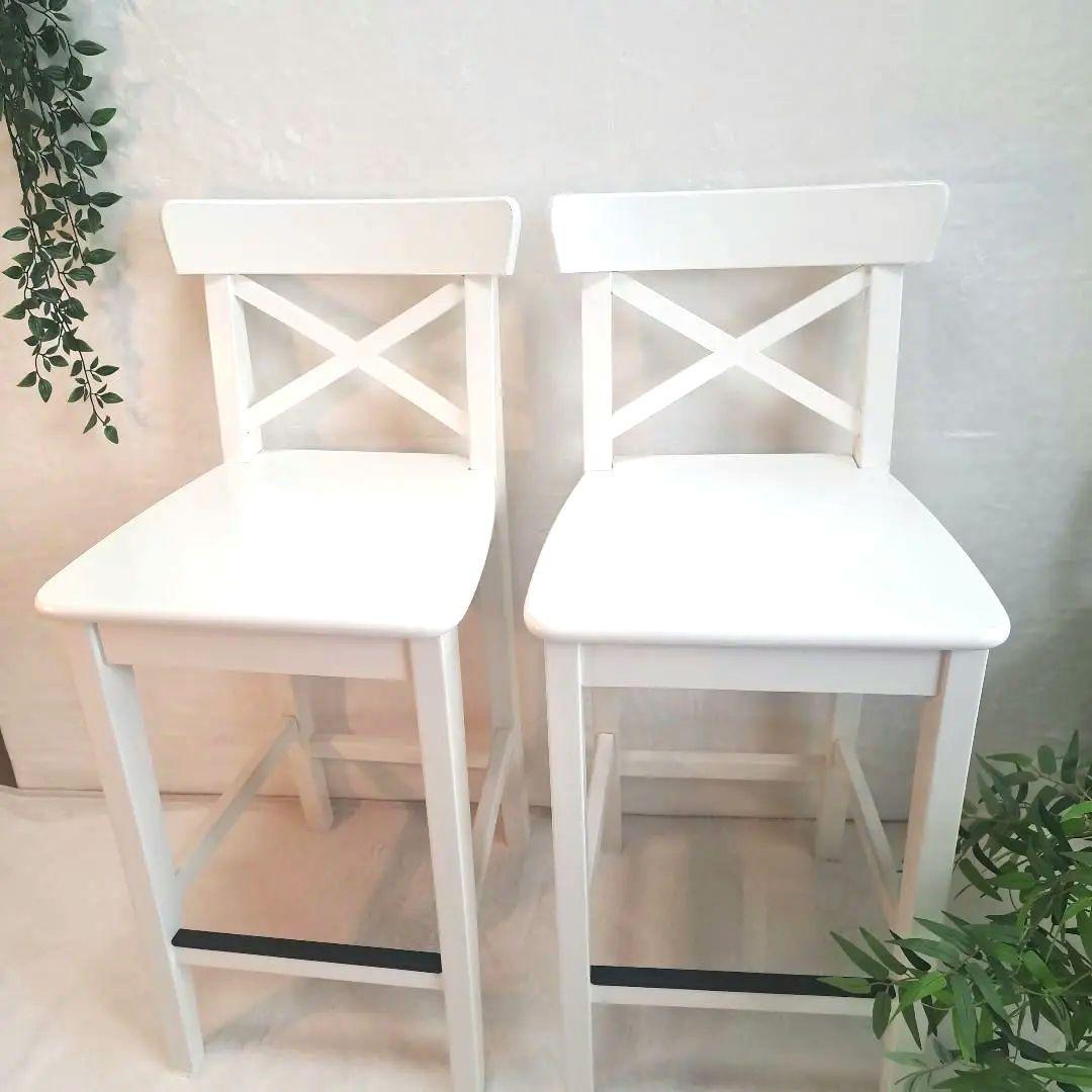 IKEA INGOLF インゴルフ カウンターチェア 2脚セット