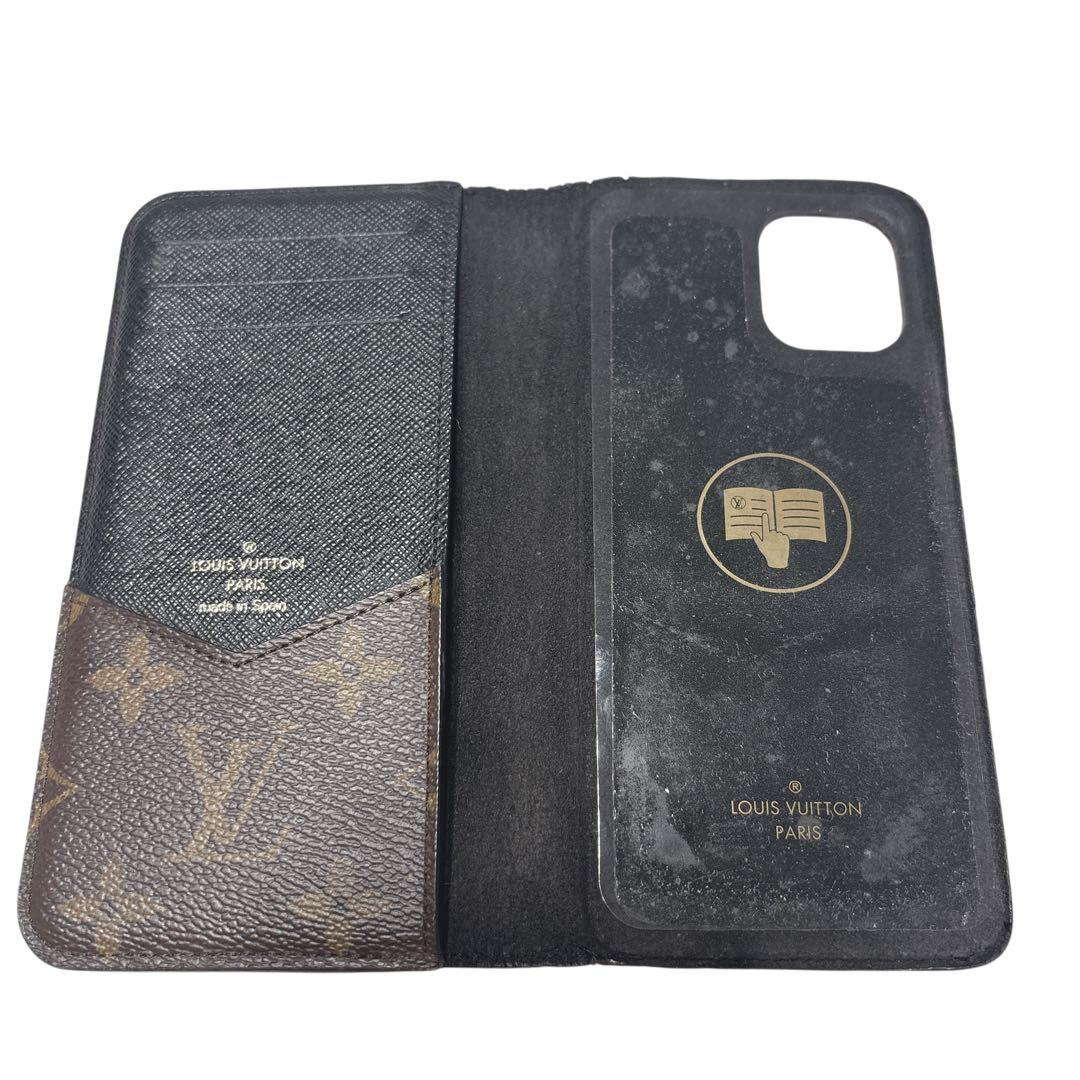 ［正規品］ルイヴィトン　iPhone 11 手帳型ケース　モノグラム　ブラウン