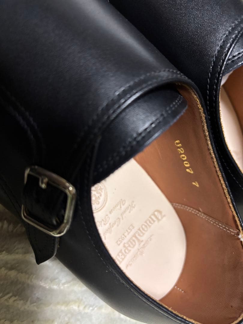 新品　ユニオンインペリアル　U2007 ダブルモンク　7EEE 25 革靴