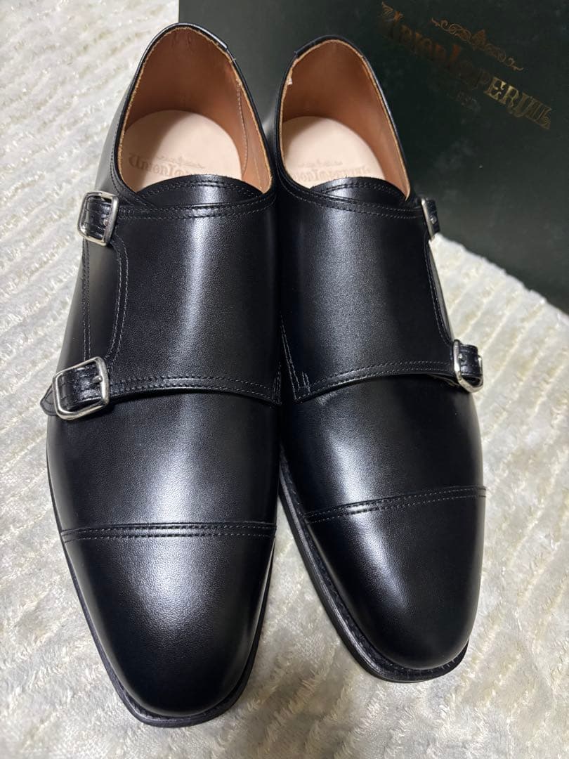 新品　ユニオンインペリアル　U2007 ダブルモンク　7EEE 25 革靴