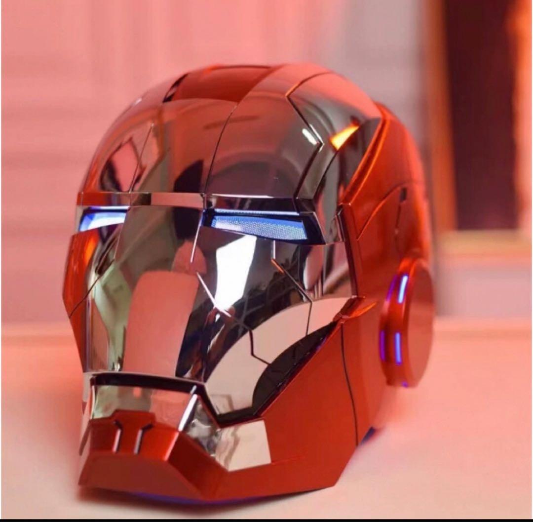 新品AUTOKINGアイアンマン マーク5 MK5 ヘルメット マスク 銀