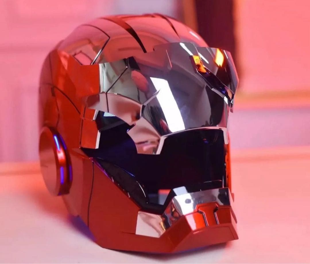 新品AUTOKINGアイアンマン マーク5 MK5 ヘルメット マスク 銀