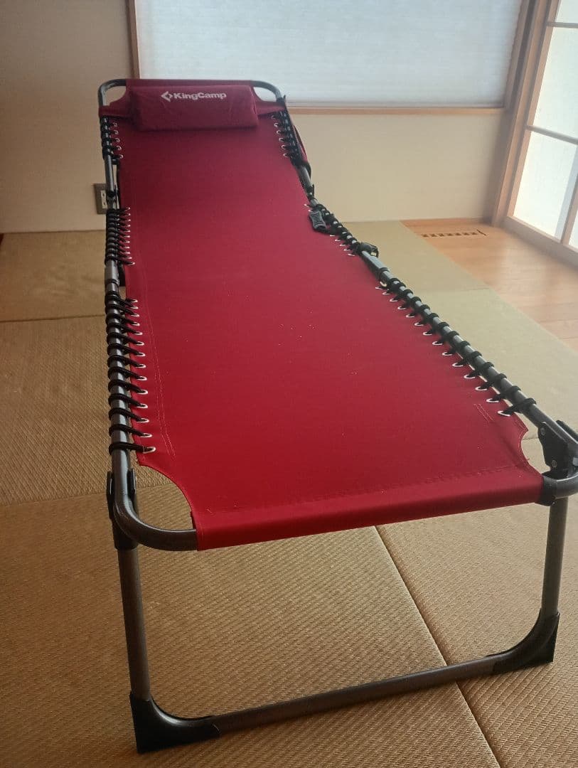【トシ様】KingCampサマーベッド　 折りたたみベッド 3way レッド