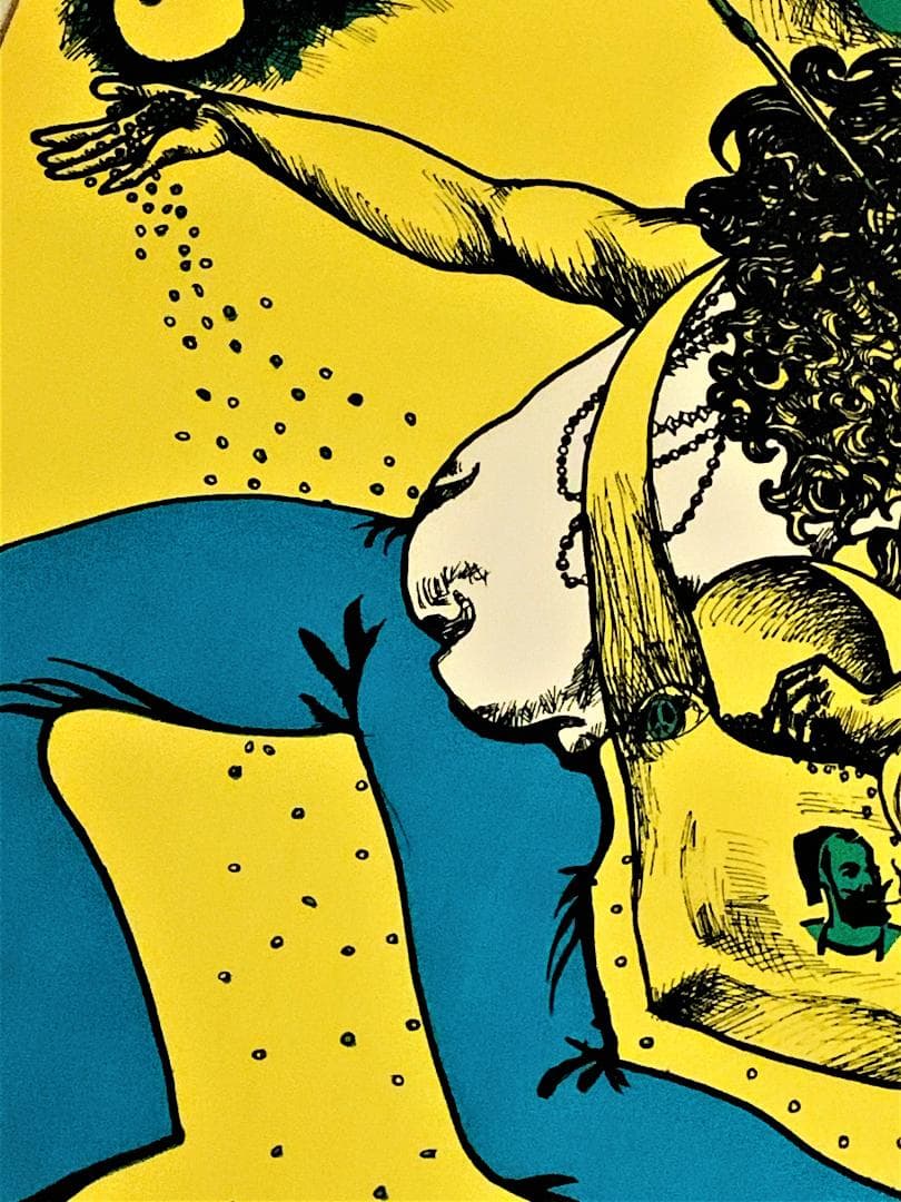 ヒッピー 60’s ブラックライトポスター マリファナ ビートルズ ジョンレノン