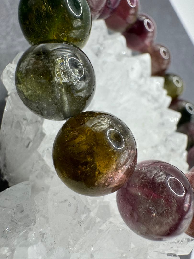 ウォーターメロントルマリン 13.5mm 大玉 ブレスレット 天然石 トルマリン