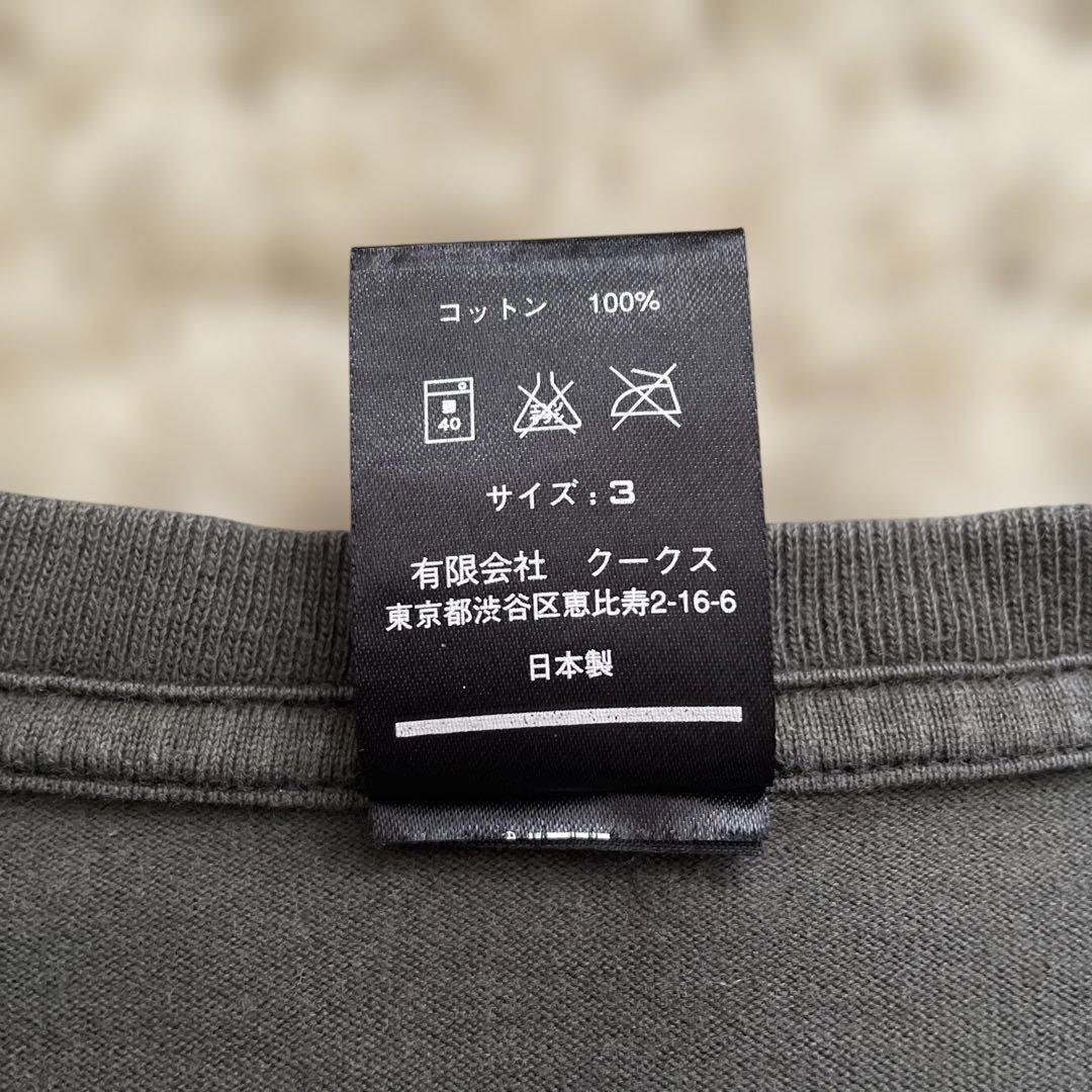 ナンバーナイン　NOIR期　クローバー　カラス　Tシャツ【サイズ3】