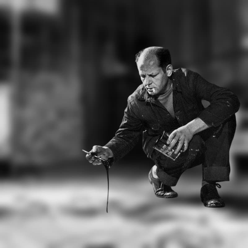 【額装済】Pollock『Number 9, 1949』抽象画 アートポスター