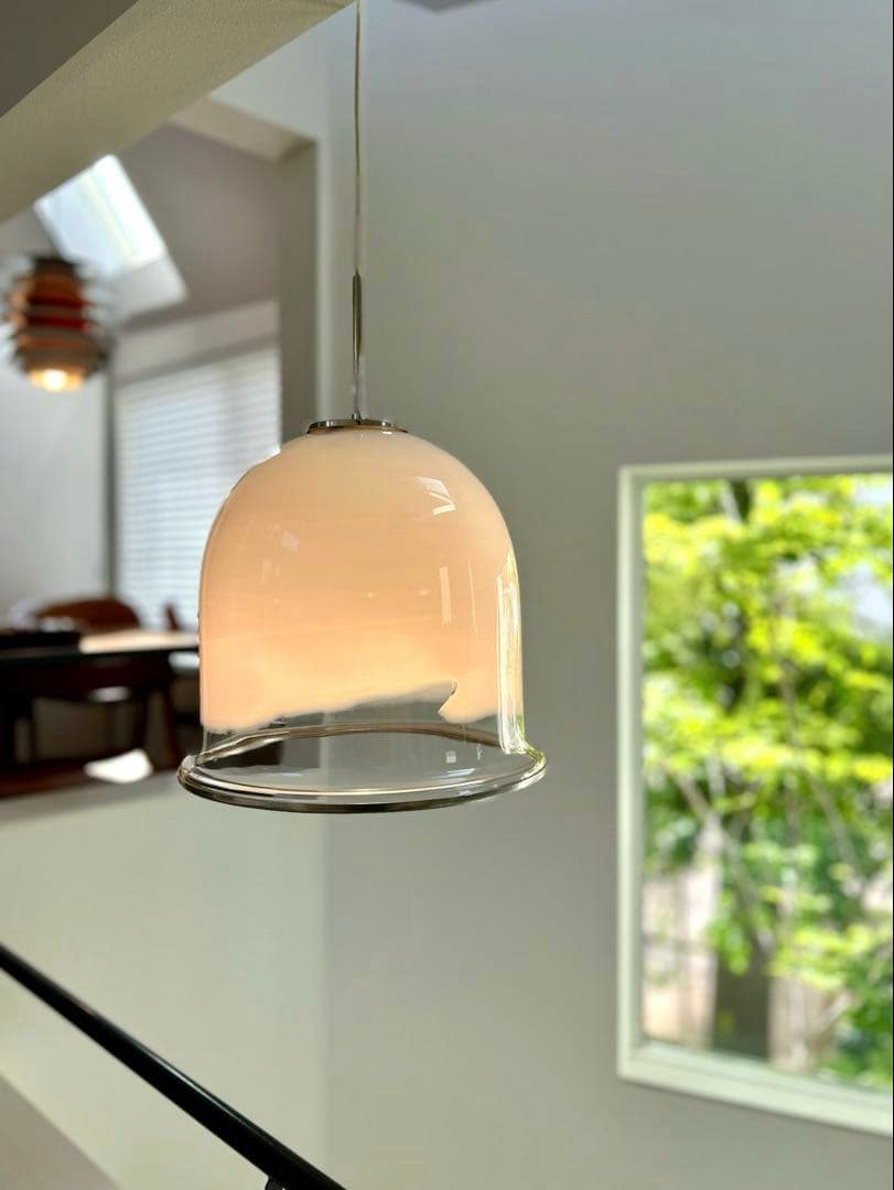 くじら）伊70年代　mazzega ムラーノガラス　釣鐘　ヴィンテージ