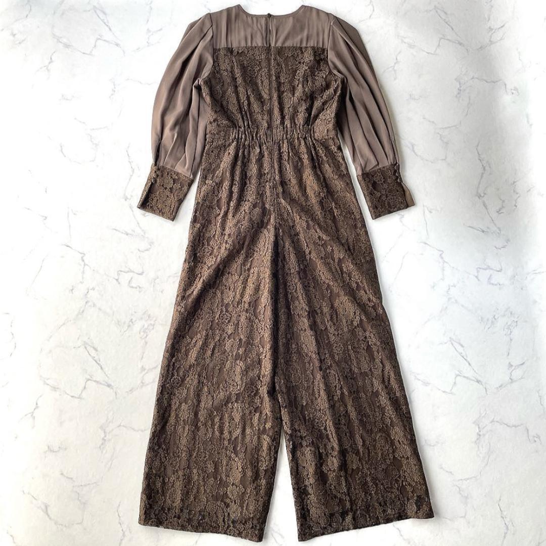 リルアー LERURE 24年 オールインワン パンツドレス レース カーキ M