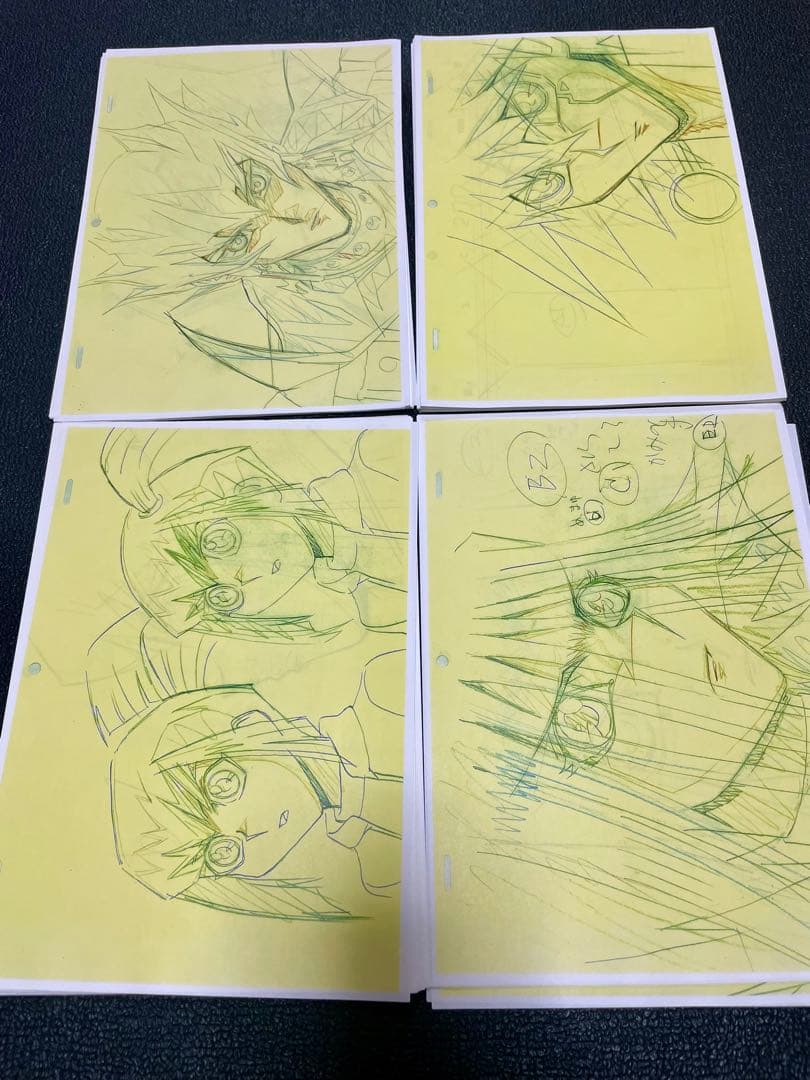 【レア】遊戯王5D's 作監修正 設定資料　97枚　遊戯王ファイブディーズ