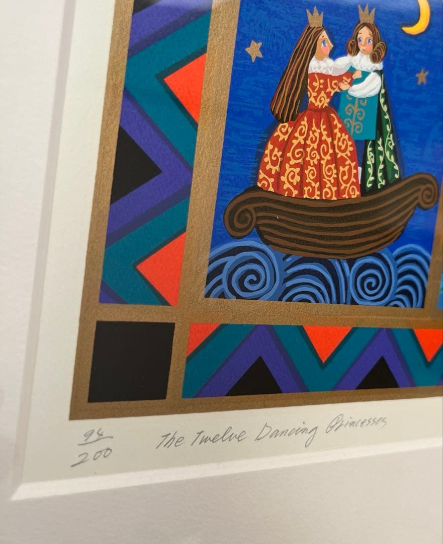 小澤摩純　踊る12人のお姫様　シルクスクリーン