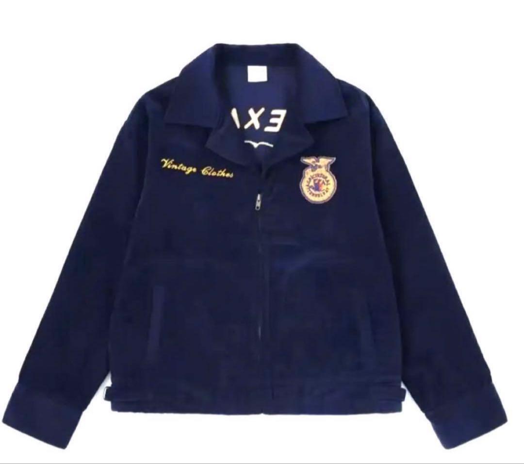 #85 FFA JACKET Lサイズ レプリカ ジャケット ネイビー