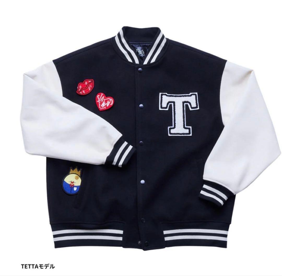 ワンエン 哲汰 TETTA スタジャン ワッペン付き ワンちゃん ジャケット