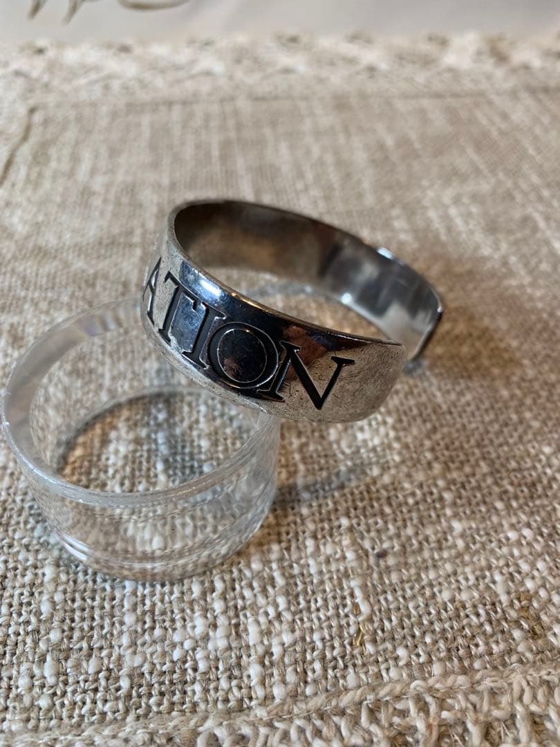 ヒステリックグラマー　925シルバーバングル　 BLANK GENERATION