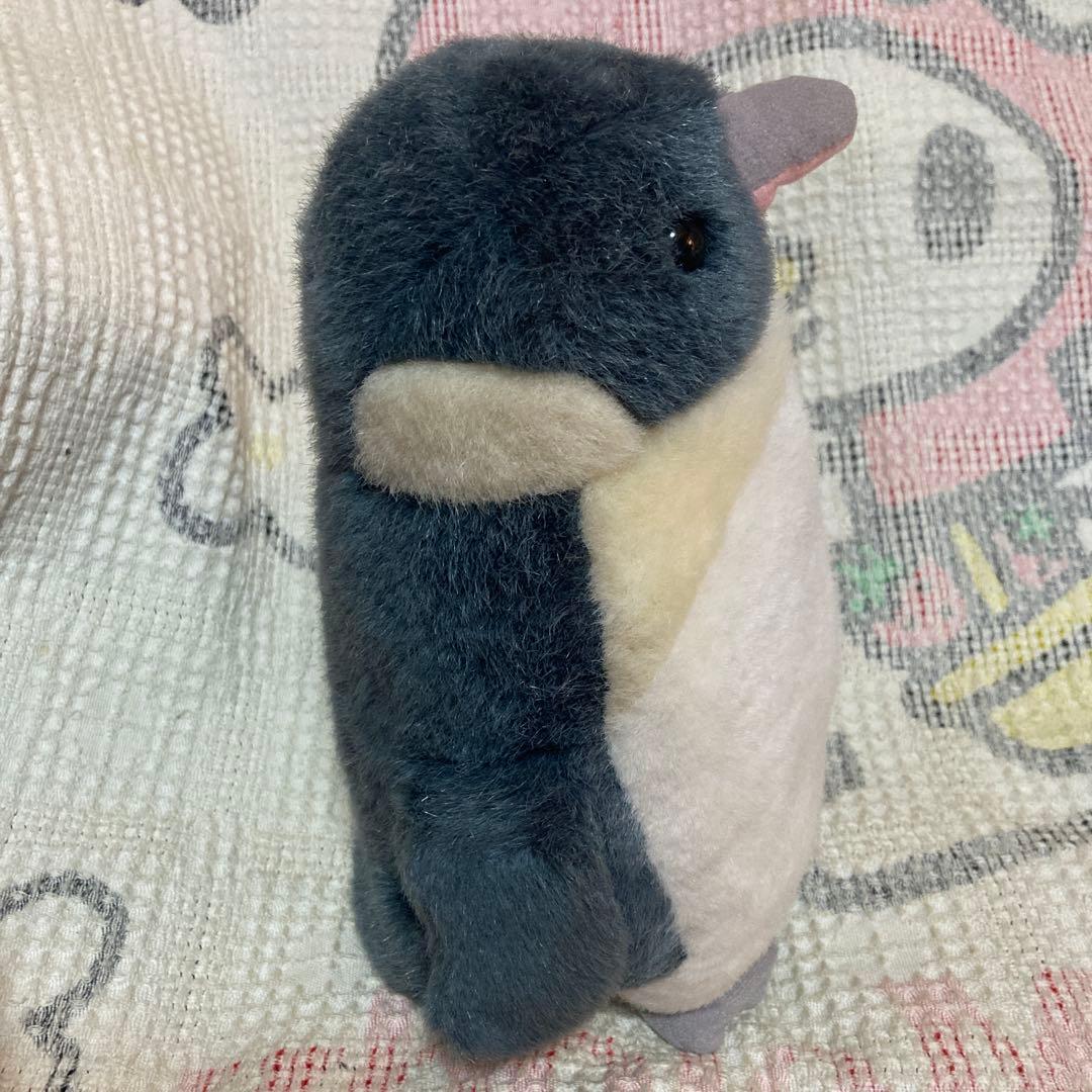 平成レトロ　CUE CLUB ペンギン　ぬいぐるみ　中古品　1990