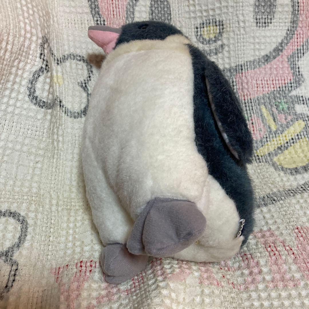 平成レトロ　CUE CLUB ペンギン　ぬいぐるみ　中古品　1990