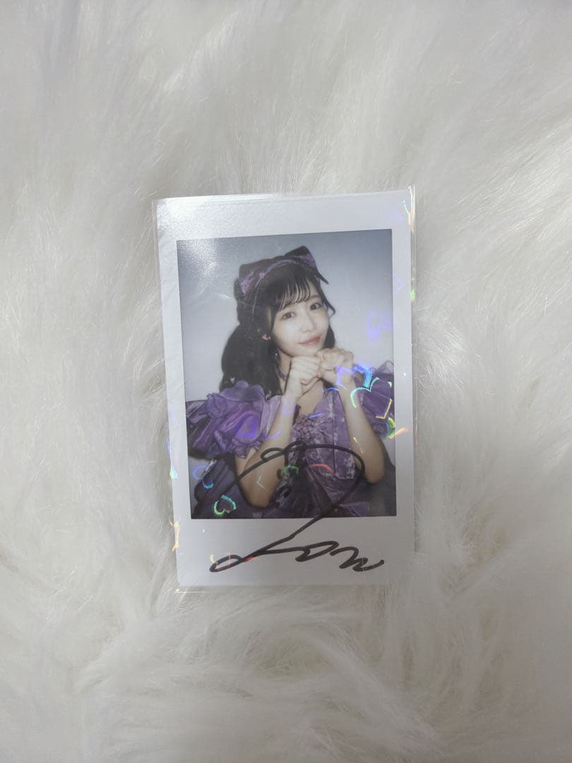 仲川瑠夏 直筆サイン入り チェキ