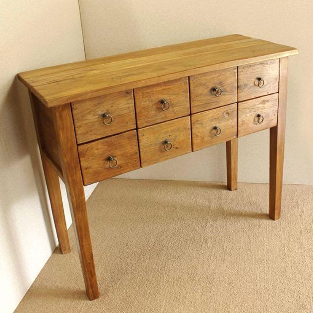 オールドチーク　コンソールテーブル チェスト　アンティーク　ヴィンテージ