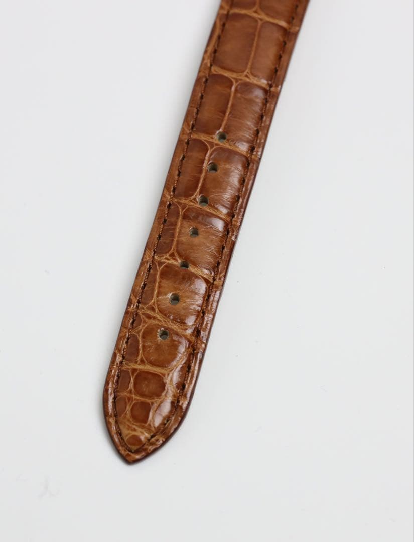Cartier クロコダイル ブラウン 純正ベルト 15mm