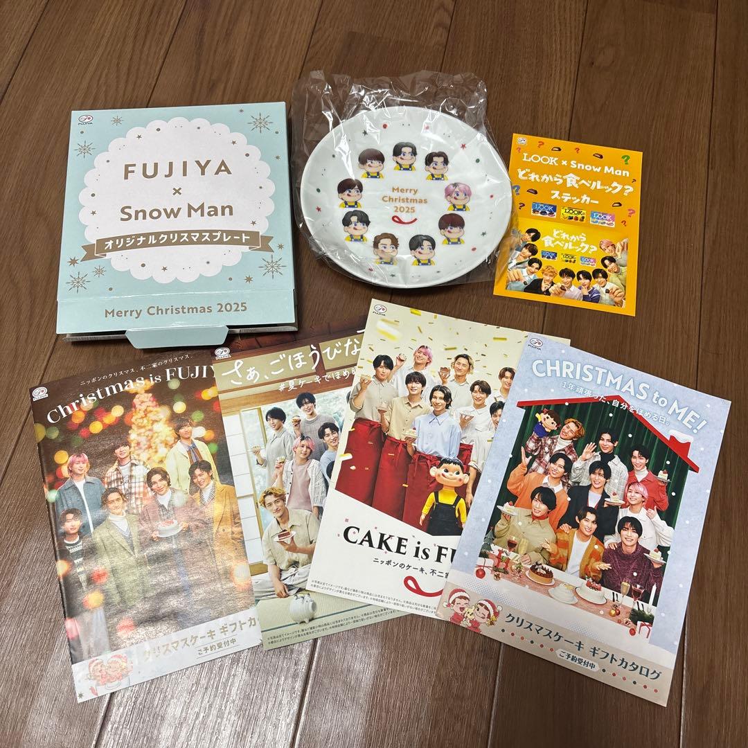 不二家　FUJIYA ×  Man クリスマスプレート　フライヤー付き