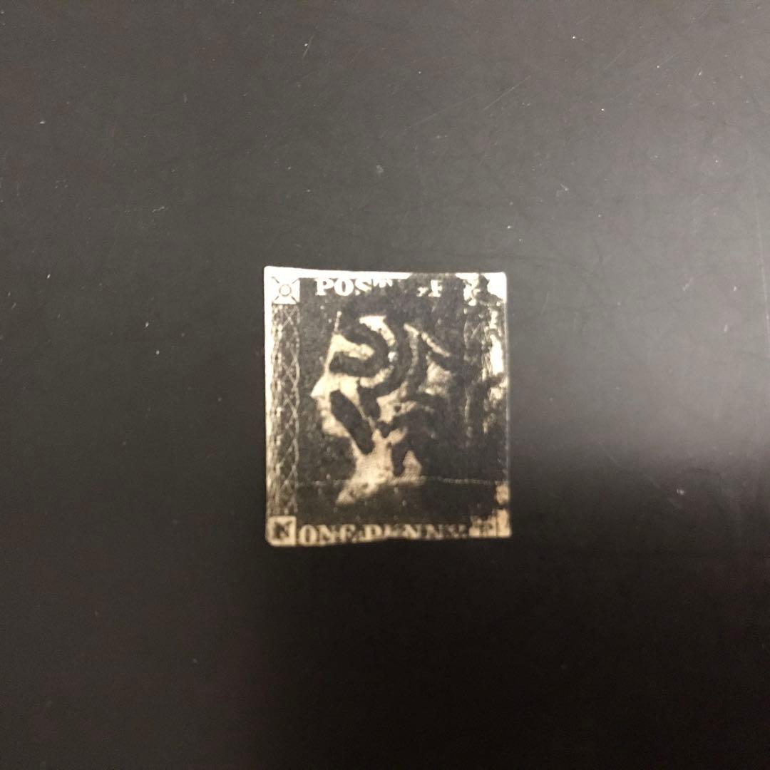 使用済切手　1枚セット ペニーBLACK,1ペニーブル、10 ペニーレッド