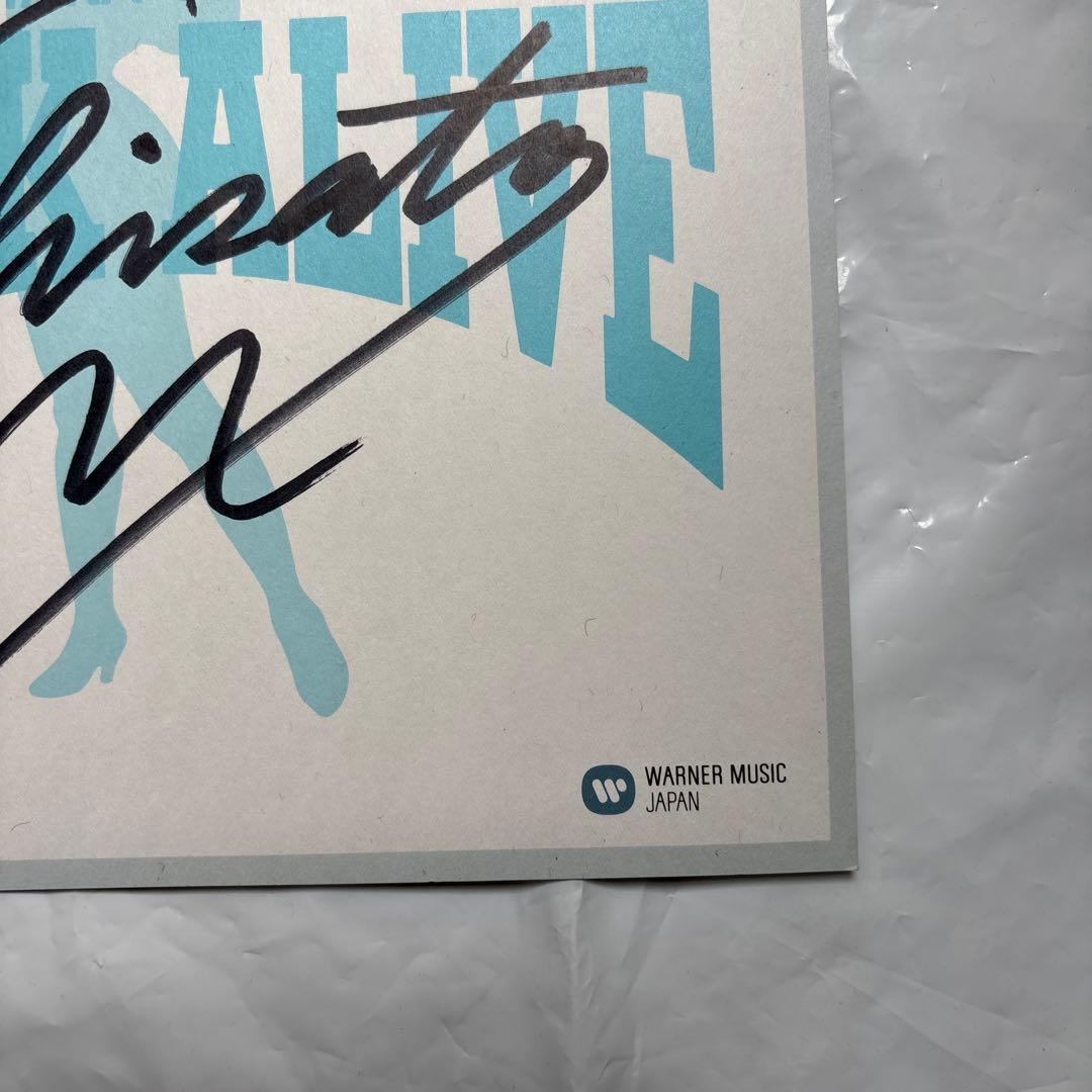 【貴重】森高千里　直筆サイン色紙　1992年　ロックアライブツアー